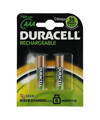 Duracell Şarjedilebilir İnce Kalem Pil 2li AAA 750 mAh