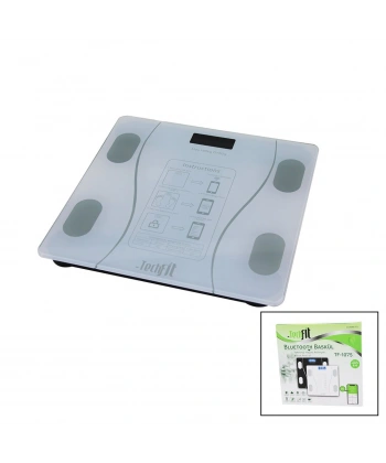 BLUETOOTH -VÜCUT ANALİZLİ DİJİTAL BASKÜL TERAZİ 180KG/50G YAĞ -SU -KAS ORAN -BMI -ODA ℃ TF-1075