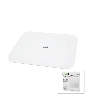 GİZLİ EKRAN -SOFT BEYAZ CAM ZEMİN DİJİTAL BASKÜL TERAZİ 180KG SENSÖR -LED EKRAN -ODA℃ TF-1070