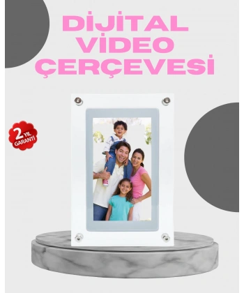 7 İnç IPS Ekranlı Dijital Çerçeve – Yüksek Parlaklık ve 4GB Dahili Hafıza