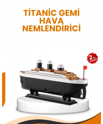 7 Renk Ortam Işıklı Dekoratif Gemi Tasarım Hava Nemlendirici Difüzör