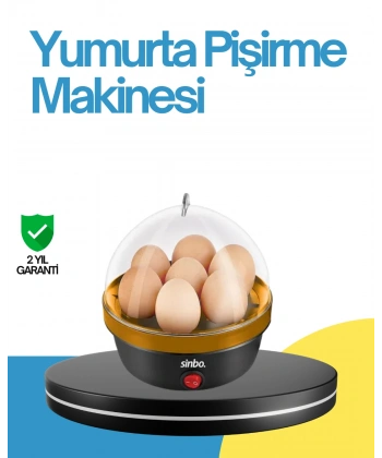 7 Yumurta Kapasiteli Yumurta Pişirme Makinesi Rafadan Orta ve Katı