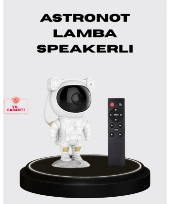 8 Efektli Astronot Galaxy Projektör Uzaktan Kumandalı LED Gece Lambası