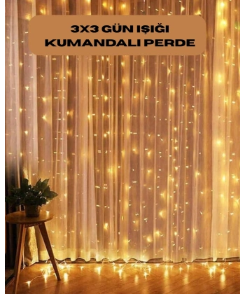 8 Fonksiyonlu Uzaktan Kumandalı Günışığı Perde Peri Led Dekoratif Işık