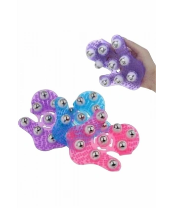 9 Bilyeli Masaj Eldiveni Tüm Vücut Masajına Uygun Kafa Masaj Aleti