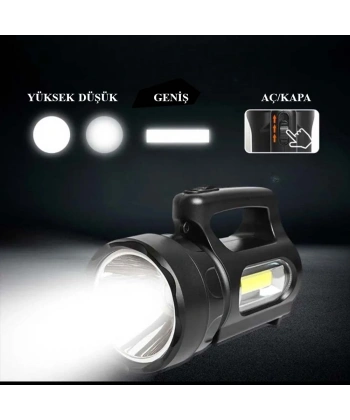 900 Lümen ULTRA GÜÇLÜ EL FENERİ WATTON WT-613