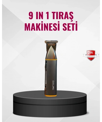 9’u 1 Arada Çoklu Bakım Tıraş Seti Profesyonel Saç Sakal Kesme
