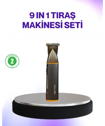 9’u 1 Arada Şarjlı Erkek Bakım Cihazı Saç Sakal Bıyık Ense Trimmer
