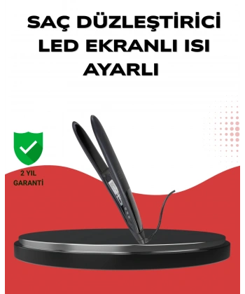 A Kalite Orijinal 2025 Isı Ayarlı Titanyum Seramik Plakalı Profesyonel Saç Düzleştirici