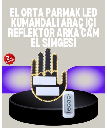 A Kalite Uzaktan Kumandalı LED Park Uyarı Işığı El Figürlü Model