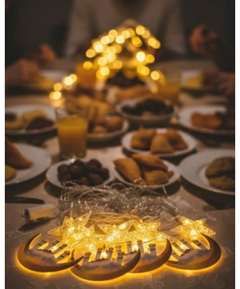 A++ Tasarruflu Ramazan Süs Işığı Pencere Perde Balkon Uyumlu