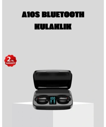 A10s Kablosuz Bluetooth Kulaklık – 1800mAh Powerbank, Otomatik Eşleşme, iOS/Android Uyumlu