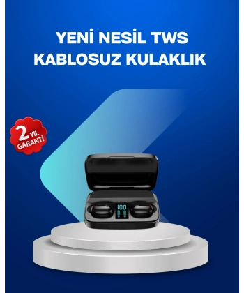 A10s TWS Bluetooth 5.0 Kablosuz Kulaklık 1800 mAh Şarj Kutulu