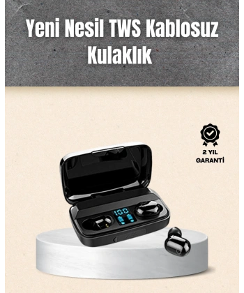 A10s TWS Ergonomik Bluetooth Kulaklık Uzun Pil Ömürlü