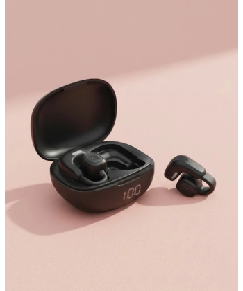 Açık Tasarım Kablosuz Bluetooth Spor Kulaklık LED Ekranlı