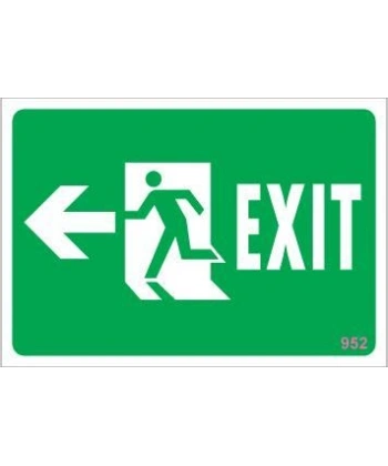 Acil Çıkış Uyarı Levhası 17,5x25 KOD:952