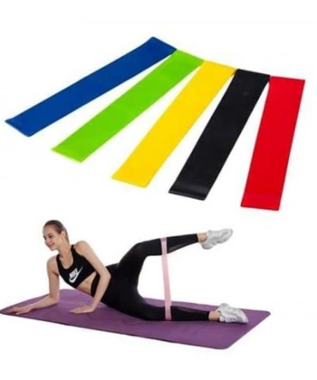 Aerobik Bant 5 Li Pilates Yoga Bandı ***
