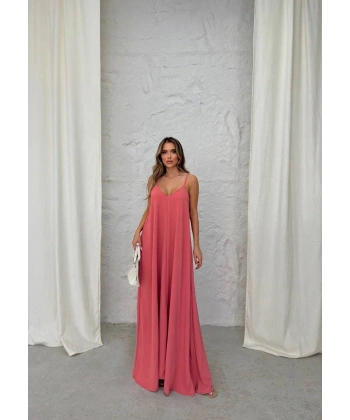 Aerobin uzun elbise pembe pt