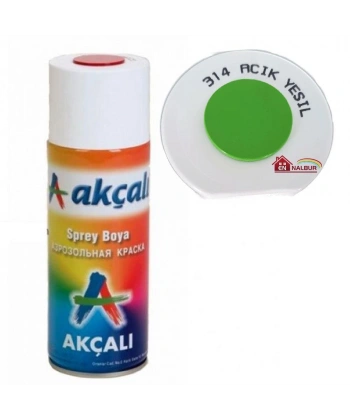 Akçalı Sprey Boya 400 ml 314 Açık Yeşil