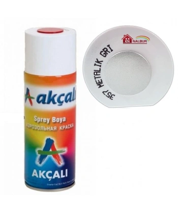 Akçalı Sprey Boya 400 ml 357 Metalik Gri