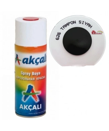 Akçalı Sprey Boya 400 ml 626 Tampon Siyah