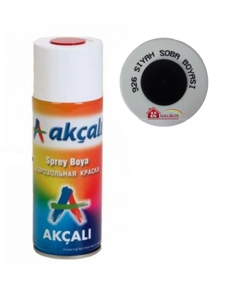 Akçalı Sprey Boya 400 ml 926 Siyah Soba Boyası