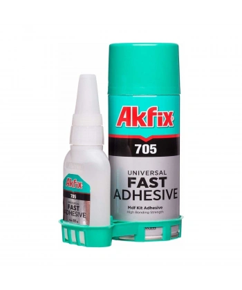 Akfix Hızlı Yapıştırıcı 200 ml + 50 gr Set