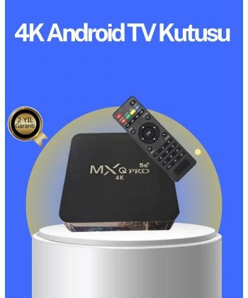 Akıllı Android TV Box – 4K Çözünürlük, 2GB RAM, 16GB Depolama, Hızlı Wi-Fi