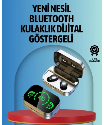 Akıllı Dijital Ekranlı TWS Kulaklık – Uzun Pil Ömrü, Stabil Bağlantı