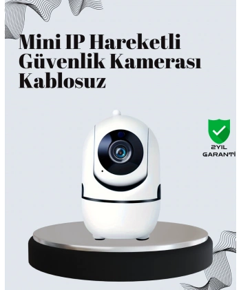 Akıllı Kontrol ve Hareket Takipli 1080P Kablosuz Güvenlik Kamerası – Gece Görüşlü ve İki Yönlü Sesli