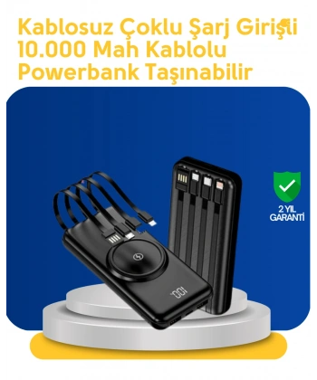 Akıllı Koruma Sistemli Powerbank – Hızlı, Güvenli ve Modern