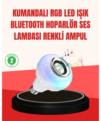Akıllı LED Ampul – E27 Uyumlu ve Müzik Çalarlı Tasarım