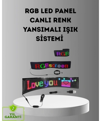 Akıllı LED Matrix Panel – USB Bağlantılı, Kaydırmalı Yazı ve Animasyon Desteği