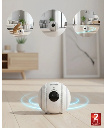 Akıllı Mobil Kontrollü Takip Kamerası WiFi Destekli Bulut Kayıtlı