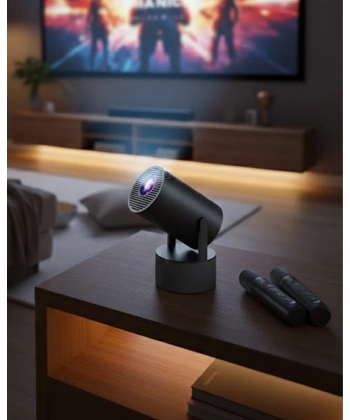 Akıllı Projeksiyon Cihazı Karaoke Mikrofonlu 1080P Android