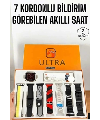 Akıllı Saat 7 Farklı Kordonlu Arama Cevaplayan Bildirim GPS Özelliği