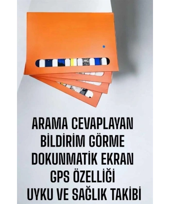 Akıllı Saat 7 Kordonlu Bildirim Görebilen Metal Kordon GPS Özelliği