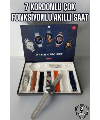 Akıllı Saat 7 Kordonlu Yeni Nesil Arama Cevaplayan Çok Fonksiyonlu