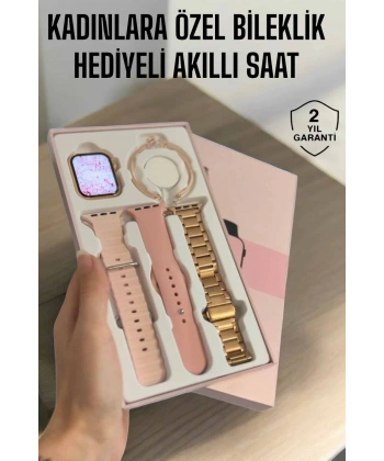 Akıllı Saat Adımsayar, Nabız Takibi ve GPS Destekli Kadınlara Özel