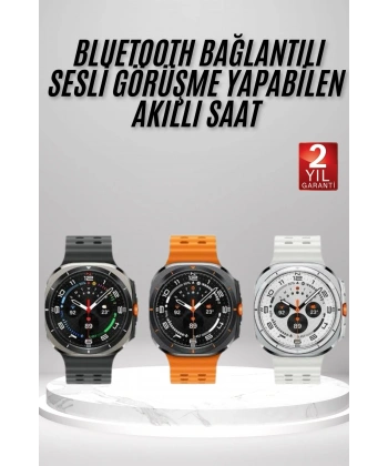 Akıllı Saat Amoled Ekran Bluetooth Bağlantılı Sağlık Takibi GPS Uyumlu