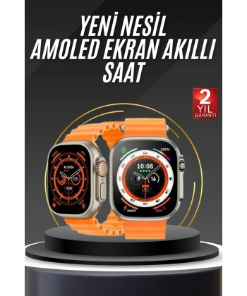 Akıllı Saat Android ve İOS Uyumlu 49 MM NFC Özelliği GPS Takibi