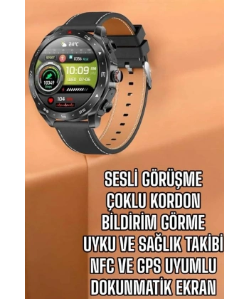 Akıllı Saat Bildirim Görme Sesli Görüşme Çoklu Kordon GPS Takibi
