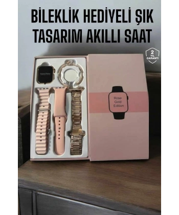 Akıllı Saat Bileklik Hediyeli Uzun Pil Ömrü GPS Takibi