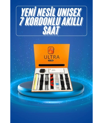 Akıllı Saat Çağrı Cevaplayabilen Unısex 7 Kordonlu Müzik Dinleme