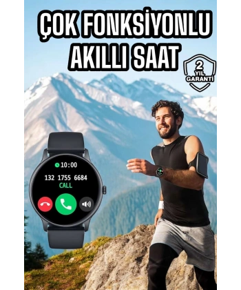 Akıllı Saat Çok Fonksiyonlu Sesli Görüşme NFC Uyumlu Amoled Ekran