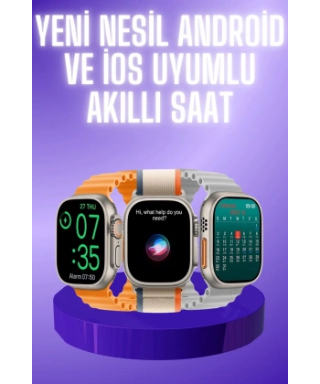 Akıllı Saat Çok Fonksiyonlu Unısex Sosyal Medya Girişli Bluetooth Bağlantılı