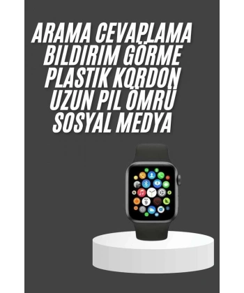 Akıllı Saat Çok Fonksiyonlu Uyku Takibi Adımsayar Nabız Ölçer Arama Cevaplayan