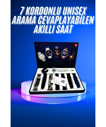 Akıllı Saat Çoklu Kordon Seçenekli Dokunmatik Ekran Nabız Sensörlü