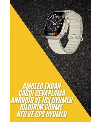 Akıllı Saat Kol Saati Android ve İOS Uyumlu Nabız Ölçer Sesli Asistan