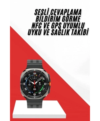 Akıllı Saat Müzik Dinleme Nabız Ölçer NFC ve GPS Uyumlu Sesli Asistan